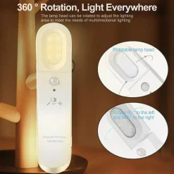 Comfort u0026 Style Beleuchtung-Drehbare LED-Wandleuchte mit Bewegungsmelder – Energieeffiziente Beleuchtung