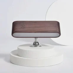Comfort u0026 Style Beleuchtung-Drehbare magnetische LED-Nachtlampe - wiederaufladbare Schreibtischlampe aus Holz