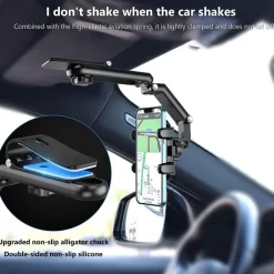 Wild u0026 Free Gear Autozubehör|Automobilindustrie-Drehbarer Autotelefonhalter - Sonnenblenden-Cliphalterung