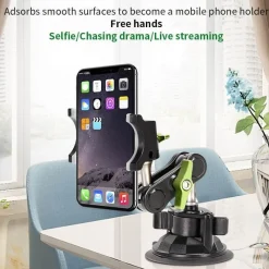 Wild u0026 Free Gear Autozubehör|Automobilindustrie-Drehbarer Autotelefonhalter mit langem Arm - Federsichere Universalhalterung