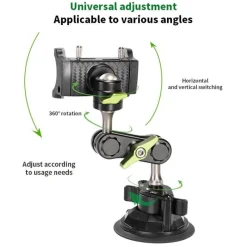 Wild u0026 Free Gear Autozubehör|Automobilindustrie-Drehbarer Autotelefonhalter mit langem Arm - Federsichere Universalhalterung