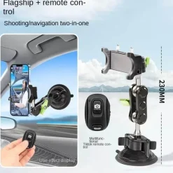 Wild u0026 Free Gear Autozubehör|Automobilindustrie-Drehbarer Autotelefonhalter mit langem Arm - Federsichere Universalhalterung