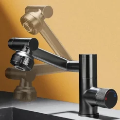 The Blissful Bath Badezimmer-Drehbarer Badezimmerhahn – Japanisches Design mit Digitalanzeige