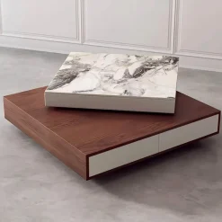 The Coffee Table Co. Möbel-Drehbarer Couchtisch – Modernes Agathe-Design