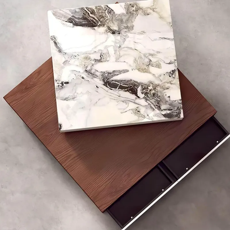 The Coffee Table Co. Möbel-Drehbarer Couchtisch – Modernes Agathe-Design