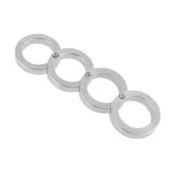 Cozy Living Camping Im Freien|Outdoor & Garten-Drehbarer, faltbarer Selbstverteidigungsring aus Edelstahl