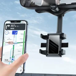 Wild u0026 Free Gear Autozubehör|Automobilindustrie-Drehbarer Telefonhalter für den Rückspiegel - Verstellbare Autohalterung