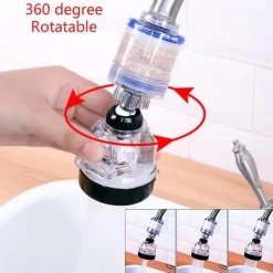 Deco Küche & Esszimmer-Drehbarer Wasserhahnfilter - Multifunktionaler Sprühhahnaufsatz