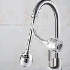 Deco Küche & Esszimmer-Drehbarer, wassersparender Wasserhahnkopf – 360 Grad schwenkbarer Wasserhahnaufsatz