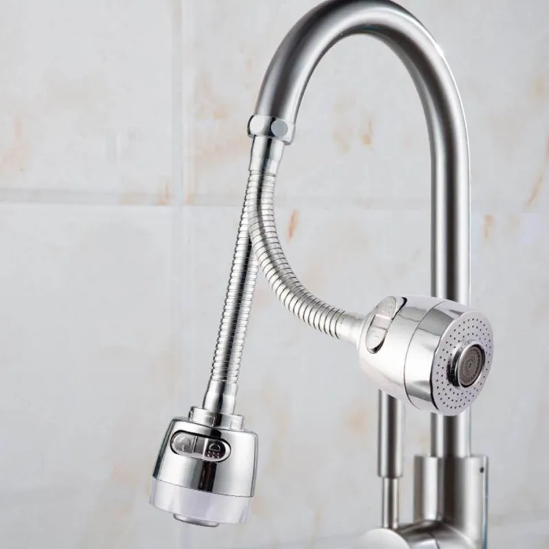 Deco Küche & Esszimmer-Drehbarer, wassersparender Wasserhahnkopf – 360 Grad schwenkbarer Wasserhahnaufsatz