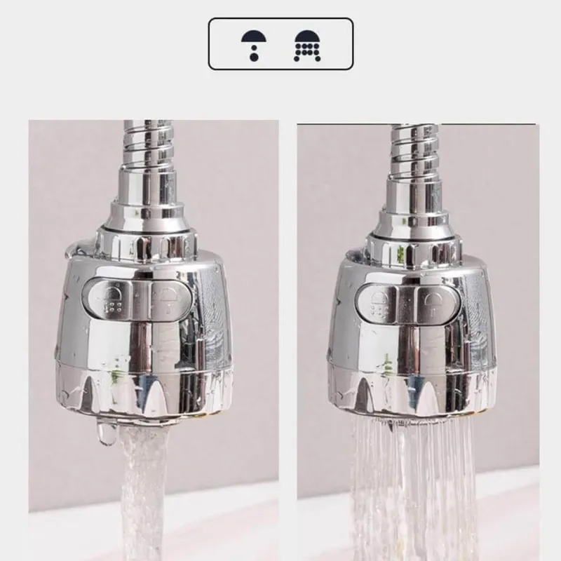 Deco Küche & Esszimmer-Drehbarer, wassersparender Wasserhahnkopf – 360 Grad schwenkbarer Wasserhahnaufsatz