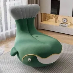 Cozy Living Wohndeko|Möbel-Drehbarer Whale Chair – Modernes 360-Grad-Design