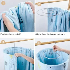 Tranquil Waters Badezimmer-Drehbarer Wäscheständer – Platzsparender Wäsche-Organizer