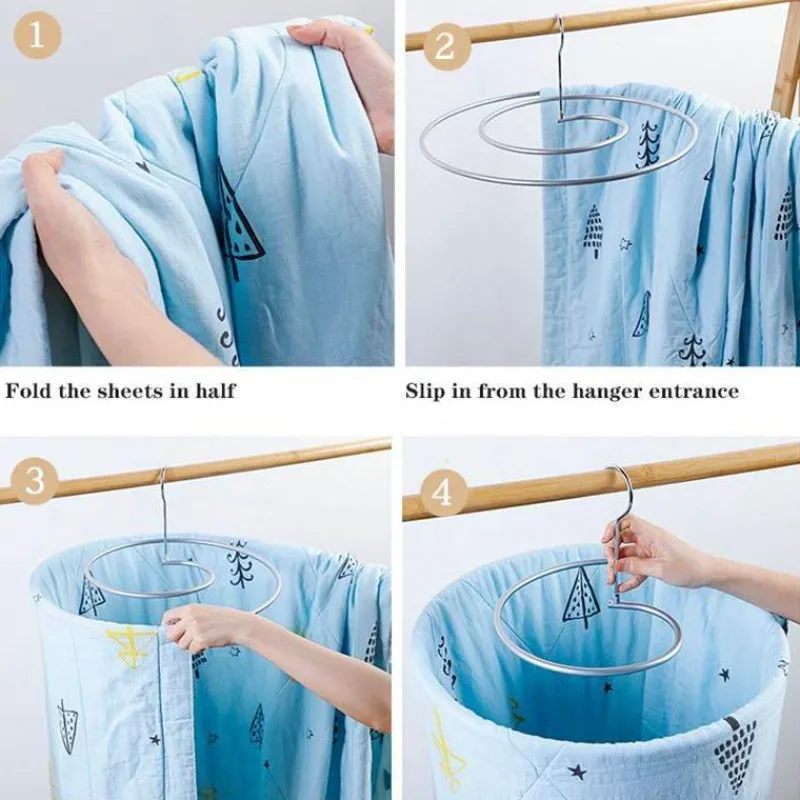 Tranquil Waters Badezimmer-Drehbarer Wäscheständer – Platzsparender Wäsche-Organizer