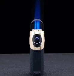 The Outdoor Vault Camping-Werkzeuge|Camping Im Freien-Dreiflammiges elektrisches Feuerzeug – wiederaufladbare Touch-Sensor-Technologie