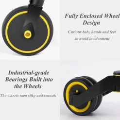 Kinder The Decor Haven Kinderwagen & Zubehör-Dreirad-Balance-Scooter für Kinder – Einfache Fahrt für kleine Kinder