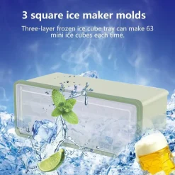 Brew Bliss Küche & Esszimmer-Dreischichtige Eiswürfelschale - Mehrkammer-Eiswürfelbereiter