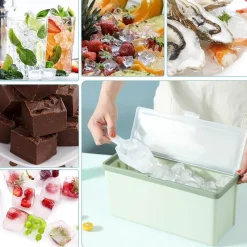 Brew Bliss Küche & Esszimmer-Dreischichtige Eiswürfelschale - Mehrkammer-Eiswürfelbereiter