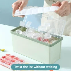 Brew Bliss Küche & Esszimmer-Dreischichtige Eiswürfelschale - Mehrkammer-Eiswürfelbereiter