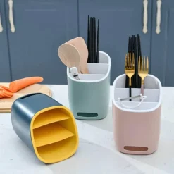 Tom Küche & Esszimmer-Dreischichtiger Besteck-Organizer - Küchenaufbewahrungsregal