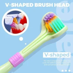 Kinder The Decor Haven Kinderwagen & Zubehör-Dreiseitige weiche Zahnbürste – Ultra Care Mundhygiene-Tool