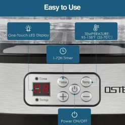 Adventure Basecamp Camping-Werkzeuge|Küche & Esszimmer-Dörrgerät – 5 Tabletts, 72-Stunden-Timer und Temperaturregelung