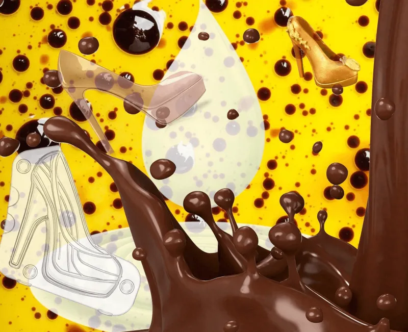 The Culinary Kit Küche & Esszimmer-3D-Schokoladenform – High Heel-Schuh-Design