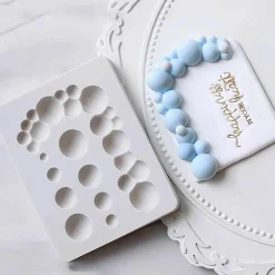 Tom Küche & Esszimmer-3D-Silikon-Blasen-Kuchenform für Kekse, Schokoladenkugeln