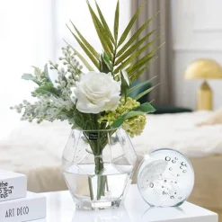 Accent Haven Wohndeko-3D-Skulptur mit leuchtender Qualle – dekoratives Ozean-Kunst-Ornament