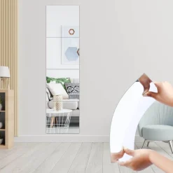 Willow u0026 Whim Gadgets Für Zuhause-3D-Spiegel-Wandaufkleber – selbstklebende DIY-Heimdekoration