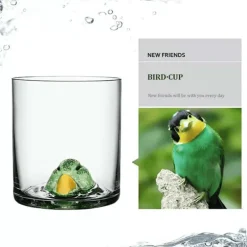 The Culinary Kit Küche & Esszimmer-3D-Tier-Weinglas – Ultraklares, einzigartiges Stielglas