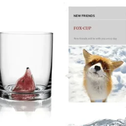 The Culinary Kit Küche & Esszimmer-3D-Tier-Weinglas – Ultraklares, einzigartiges Stielglas