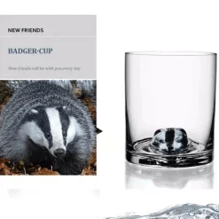 The Culinary Kit Küche & Esszimmer-3D-Tier-Weinglas – Ultraklares, einzigartiges Stielglas