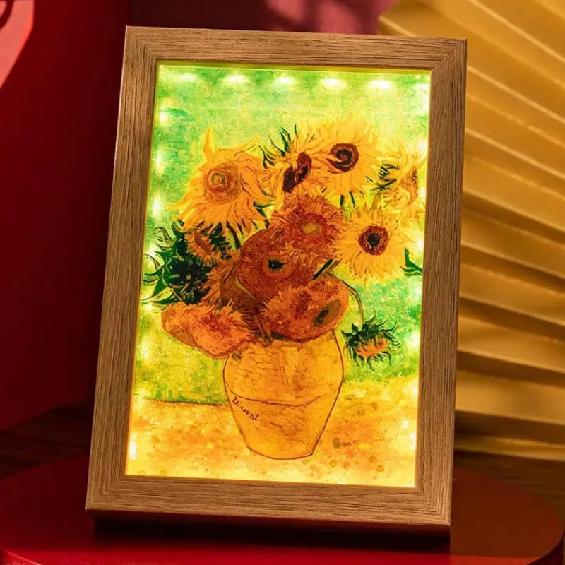 Illuminate Home Beleuchtung-3D-Treibsand-Lichtmalerei – Künstlerische LED-Wanddekoration