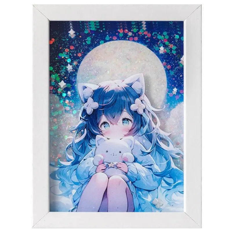 Illuminate Home Beleuchtung-3D-Treibsand-Lichtmalerei – Künstlerische LED-Wanddekoration