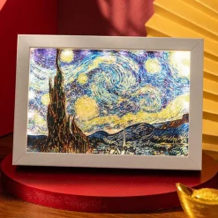 Illuminate Home Beleuchtung-3D-Treibsand-Lichtmalerei – Künstlerische LED-Wanddekoration