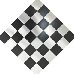 Timeless Touch Küche & Esszimmer-3D-Wandaufkleber aus Metallziegeln – selbstklebende Dekorplatten