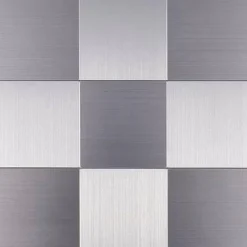 Timeless Touch Küche & Esszimmer-3D-Wandaufkleber aus Metallziegeln – selbstklebende Dekorplatten