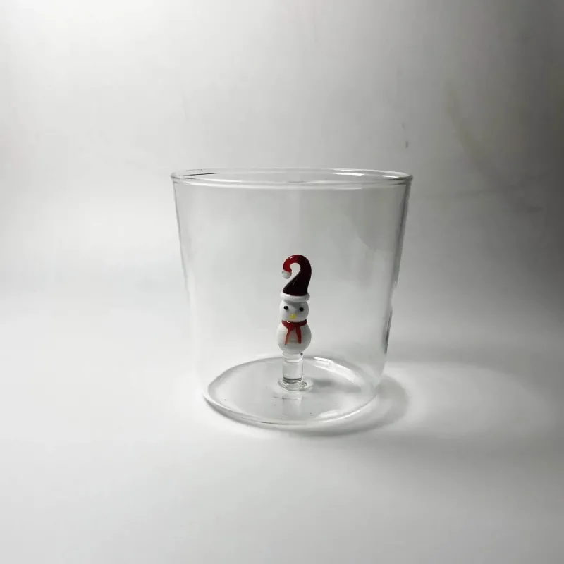 Plates u0026 More Küche & Esszimmer-3D-Weinglas mit Weihnachtsbaum – 300 ml, Trinkgeschirr für die Feiertage, Geschenk