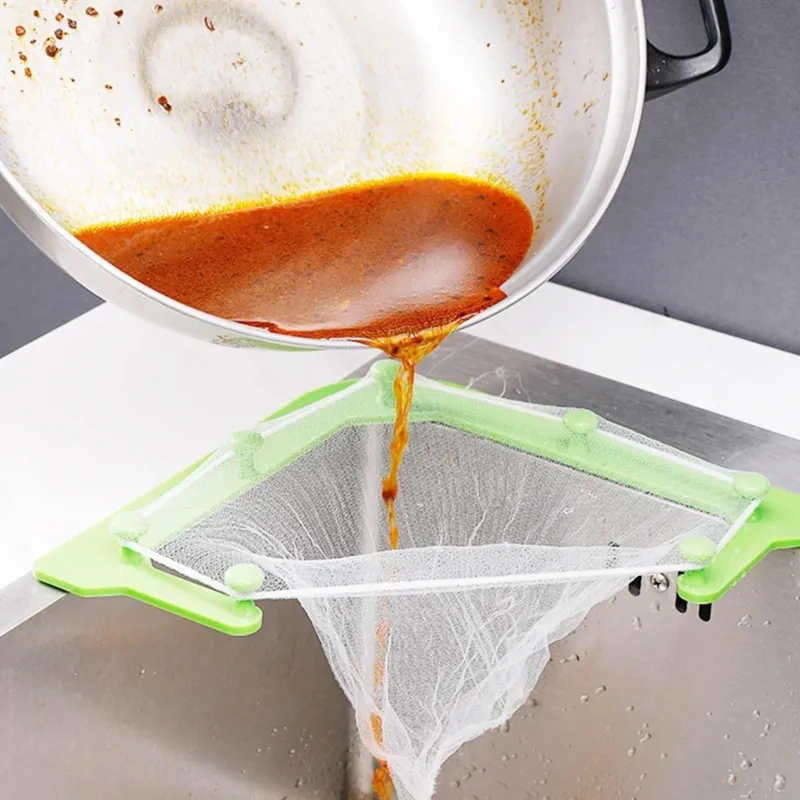 Deco Küche & Esszimmer-Eck-Abtropffilter für Küchenspüle – Wasserhahn-Siebaufsatz