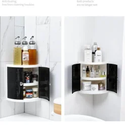 The Blissful Bath Badezimmer-Eckbadezimmer-Organizer – platzsparendes Aufbewahrungsregal