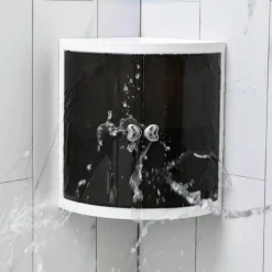 The Blissful Bath Badezimmer-Eckbadezimmer-Organizer – platzsparendes Aufbewahrungsregal