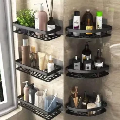 Tom Küche & Esszimmer-Eck-Duschregal – Organisierter Halter für Badezimmershampoo und Zubehör