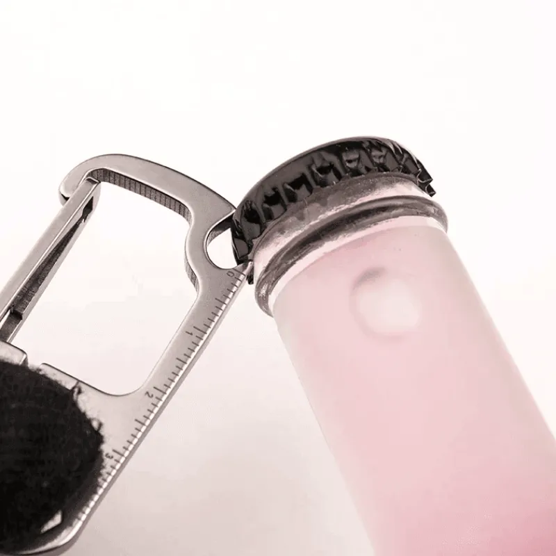 The Outdoor Vault Outdoor-Artikel|Outdoor-Gadgets-EDC Schlüsselanhänger-Multitool - Flaschenöffner aus Edelstahl