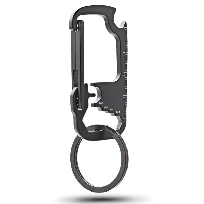 The Outdoor Vault Outdoor-Artikel|Outdoor-Gadgets-EDC Schlüsselanhänger-Multitool - Flaschenöffner aus Edelstahl