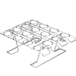 Tom Küche & Esszimmer-Edelstahl Eistüte Rack DIY Cupcake Halter Display