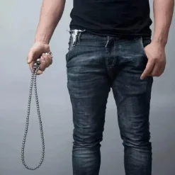 Cozy Living Camping Im Freien|Outdoor & Garten-Edelstahl-Armband-Halskette zur Selbstverteidigung – EDC-Überlebensausrüstung