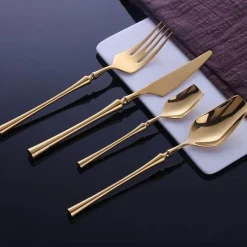 Cutlery Craft Küche & Esszimmer-Edelstahl-Besteckset – Modernes, elegantes Essbesteck