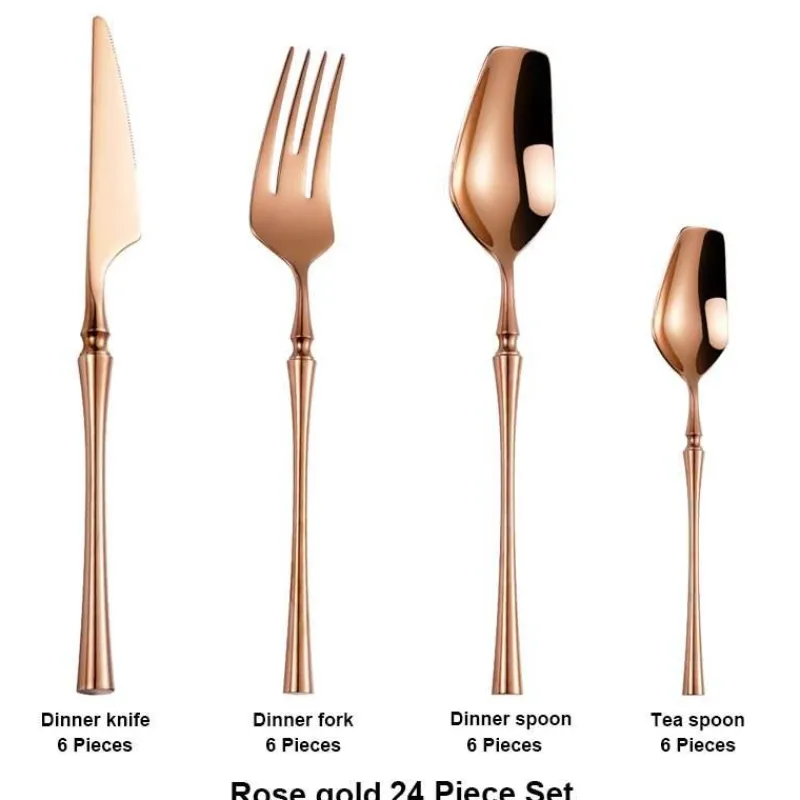 Cutlery Craft Küche & Esszimmer-Edelstahl-Besteckset – Modernes, elegantes Essbesteck