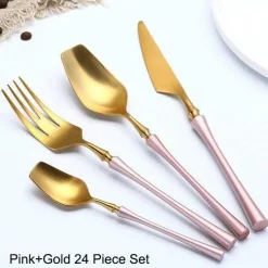 Cutlery Craft Küche & Esszimmer-Edelstahl-Besteckset – Modernes, elegantes Essbesteck